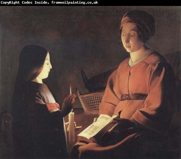 Georges de La Tour The Education of the Virgin